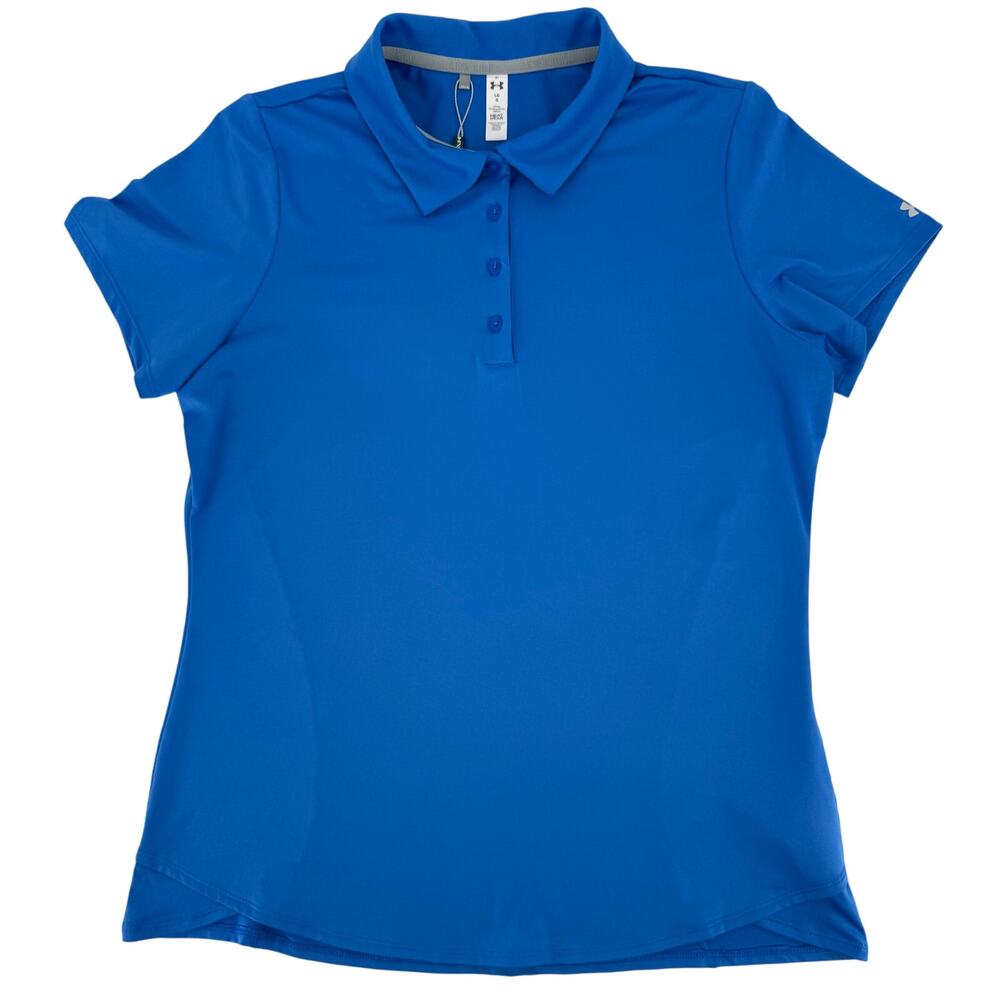 Under Armour Blue Golf Polo, NWT, Large